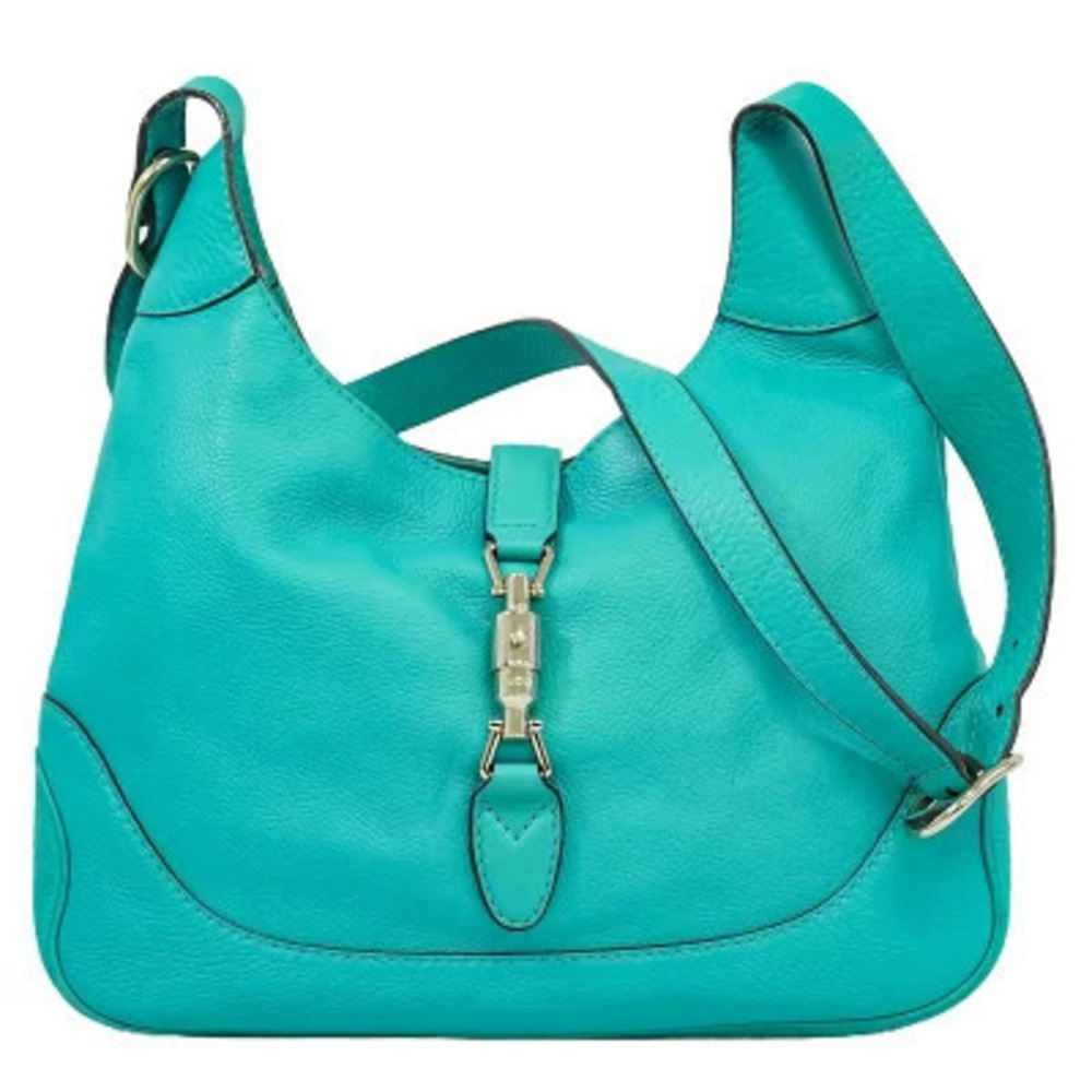 Gucci Jackie Leather Shoulder Bag Blue